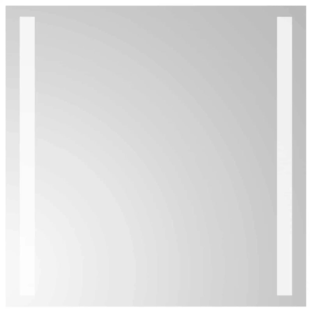 Specchio da bagno LED Trasparente 40 x 40 cm vetro temperato 42045788