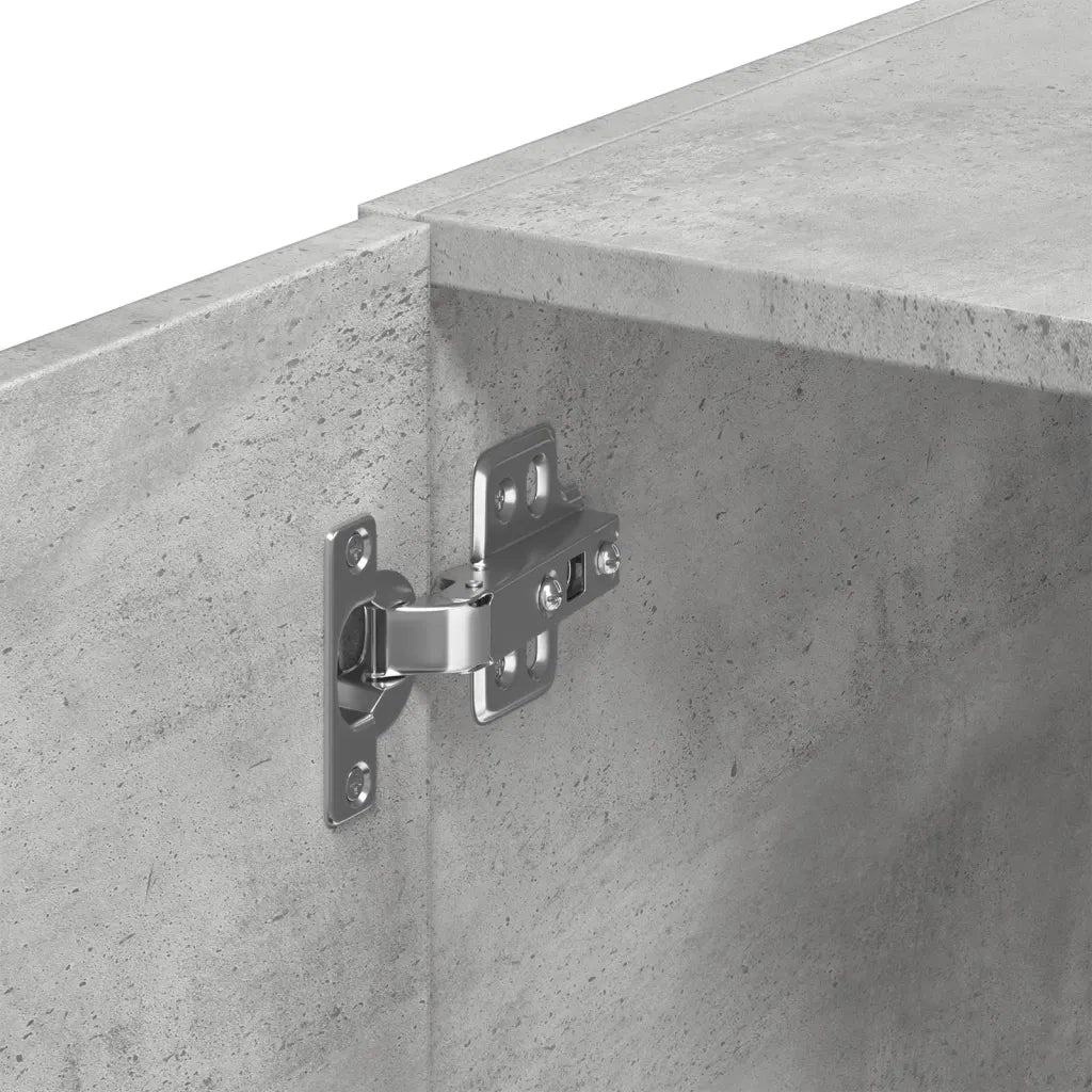 vidaXL Mobile a Parete Grigio Cemento 45x42,5x40 cm Legno Multistrato