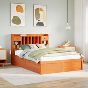 Letto senza Materasso Marrone Cera 140x190 cm in Legno di Pino 3323508