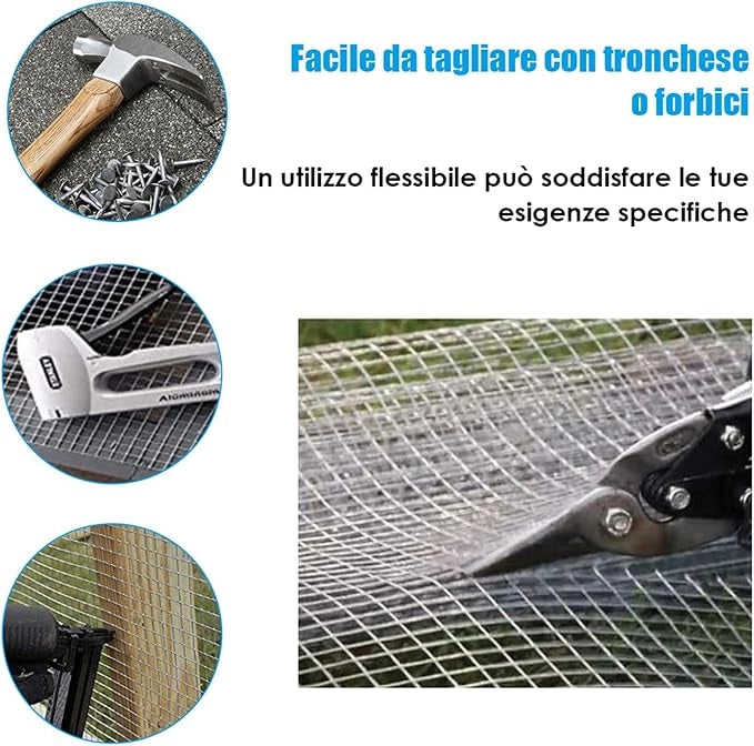 Rotolo di Rete Metallica Zincata, Rete da Pollaio Elettrosaldata Spessore 0,6 mm, Rotolo 15m (0,9 X 15M)