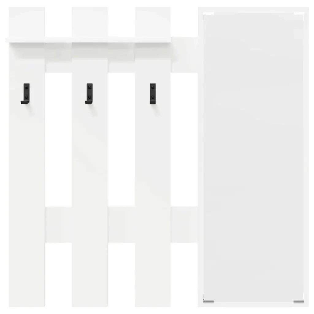 Appendiabiti a muro Bianco 100 x 10 x 100 cm Legno multistrato CFW2405182