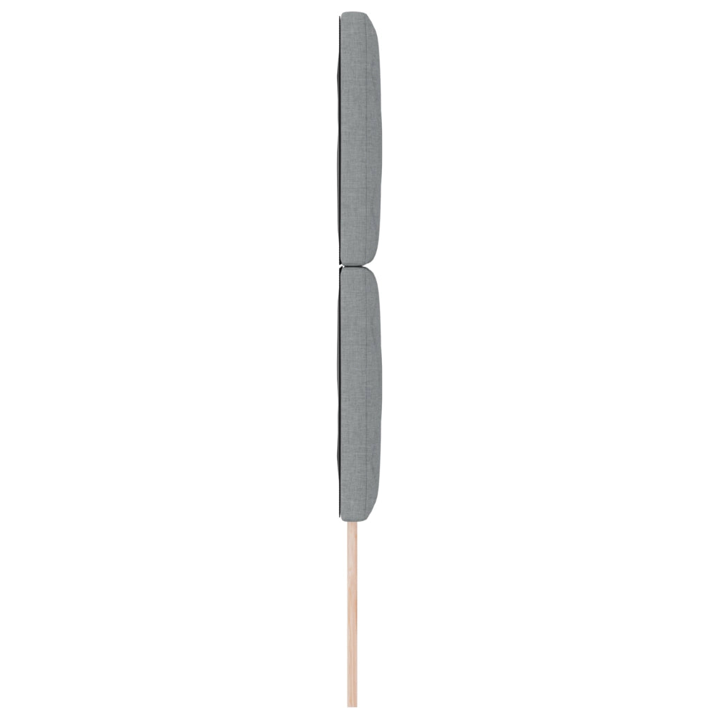 Testata LED  Design a Blocchi di Diamante Grigio Chiaro 80 cm Tessuto