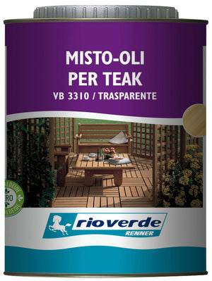 rioverde vb 3310 olio per teak trasparente 0,750 cod:ferx.6339