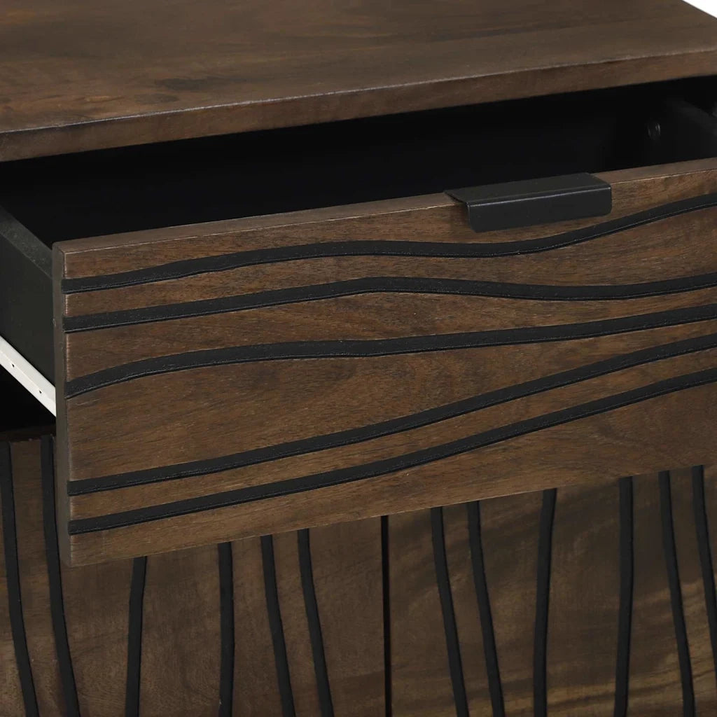 Comodino | Armadio da Notte | Mobiletto da notte Noce 50 x 33 x 60 cm Legno ingegnerizzato