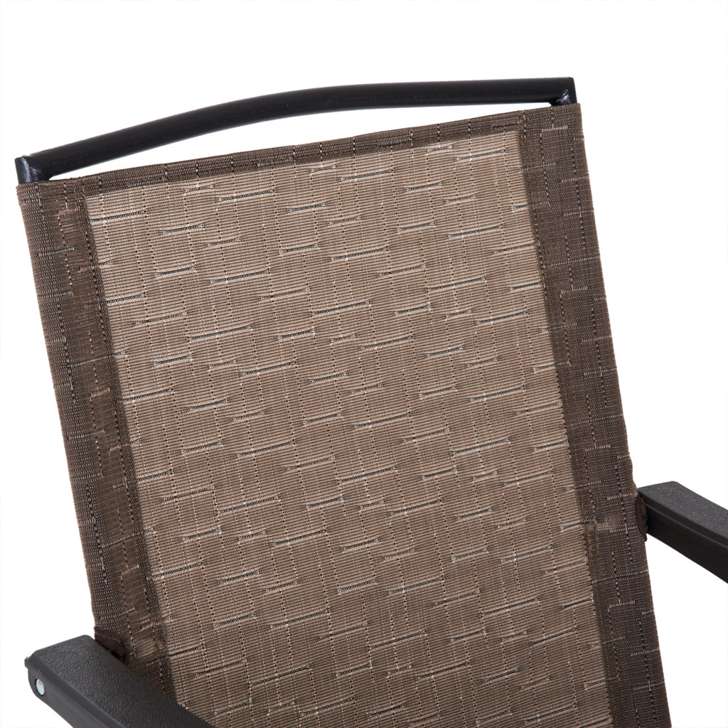 Set Giardino con Sedie Pieghevoli e Tavolo ¨C zephmum ¨C 3 Pezzi, Grigio Chiaro, Acciaio, Textilene
