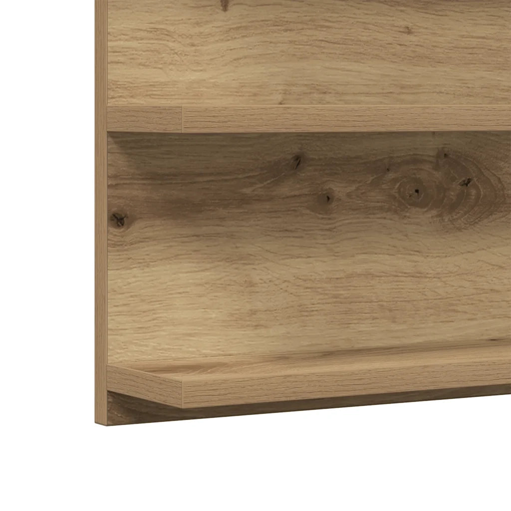 Mobile Bagno Specchio Rovere Artigianale 90x11x45 cm Truciolato 856263