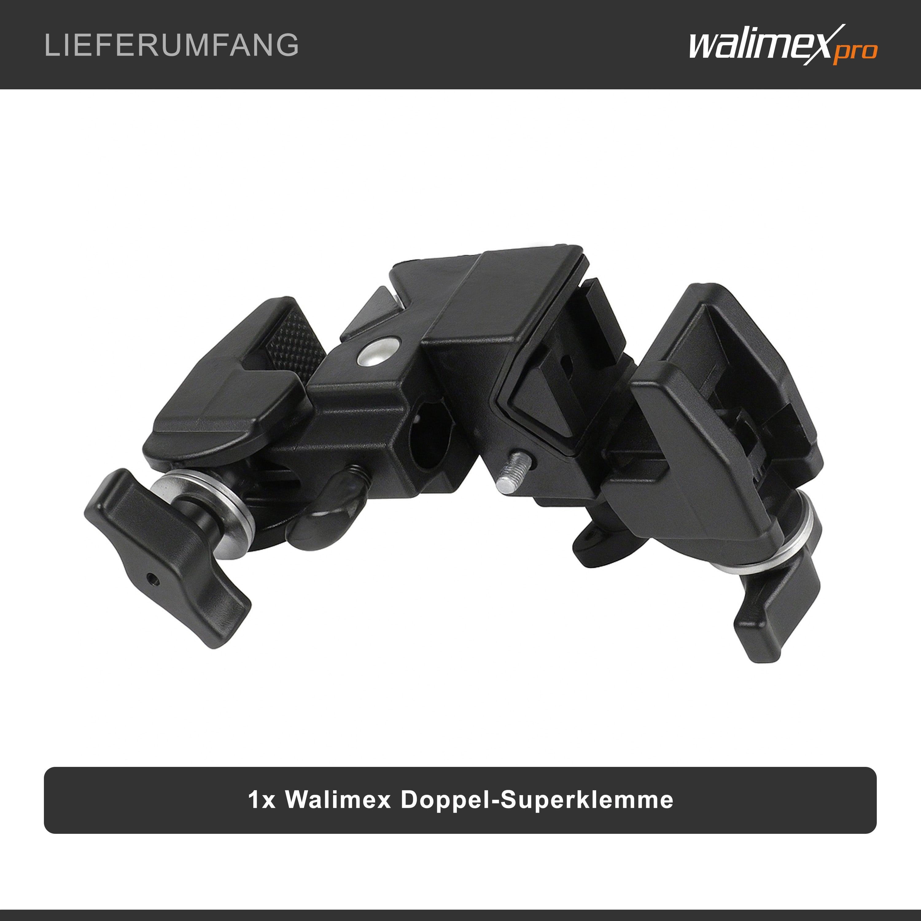 Walimex doppio morsetto super