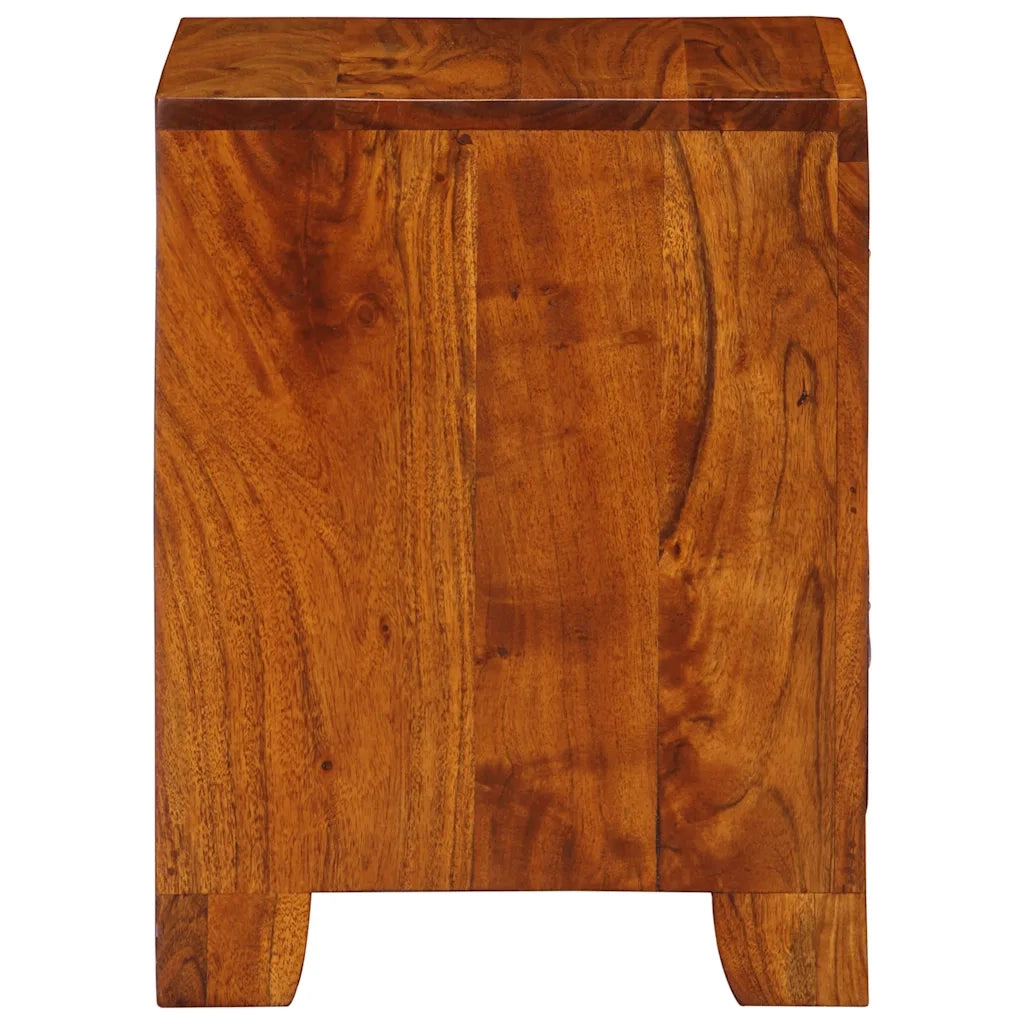 Comodino 35x35x45 cm in Legno Massello di Acacia 4016492