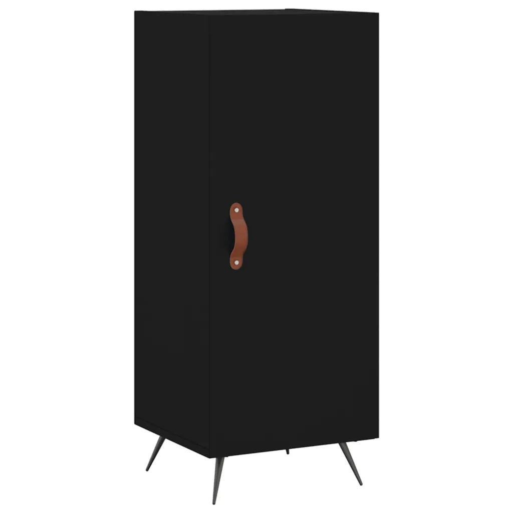 Credenza Nero 34,5x34x90 cm in Legno Multistrato 828509