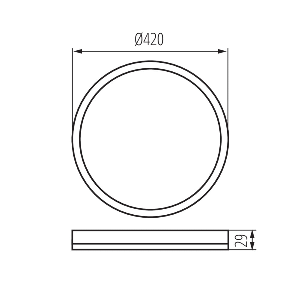 Plafoniera LED rotonda Kanlux Miledo AZPO 22W 4000K IP54