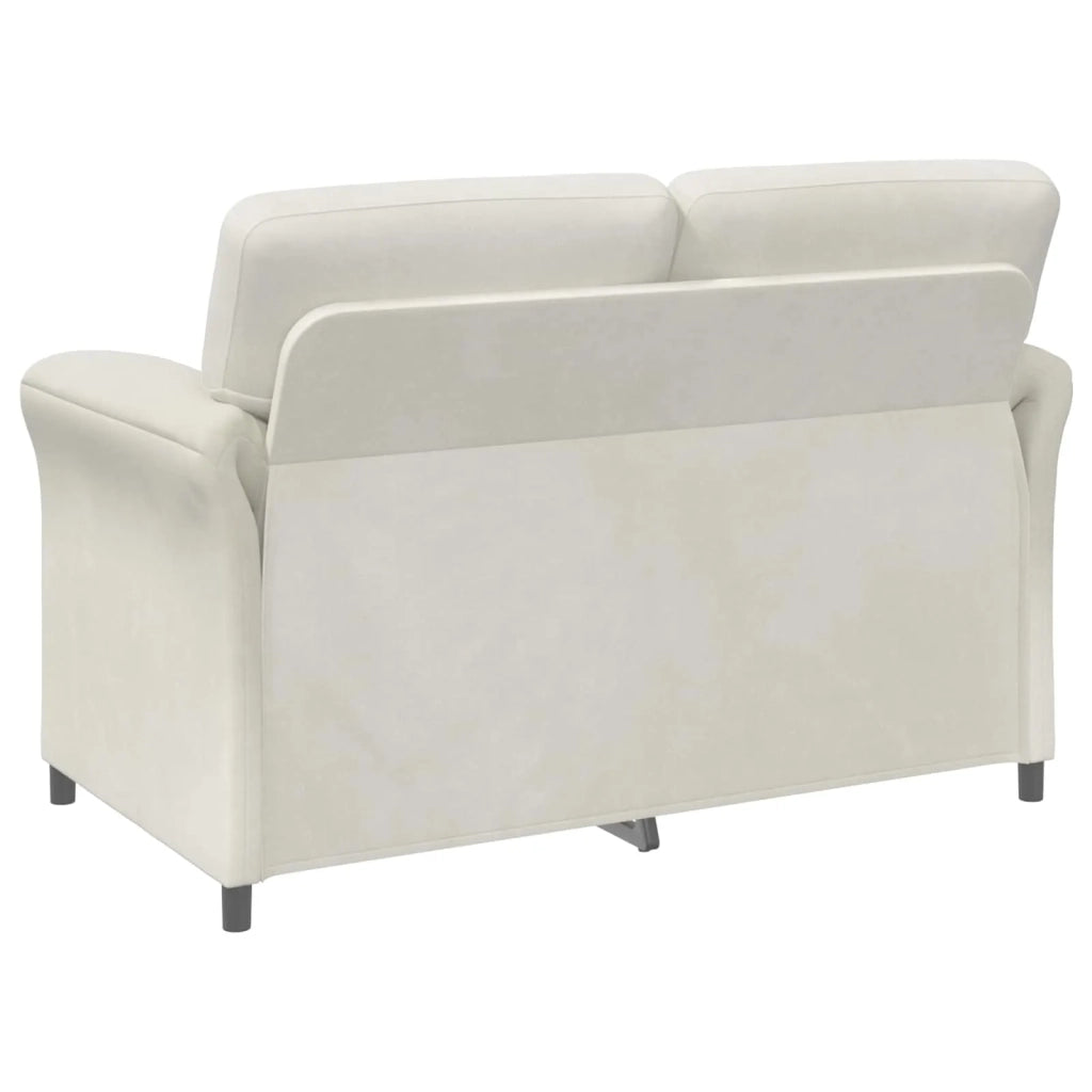 Set di divani 2 pz Crema Velluto 3424893