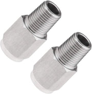Adattore 1/8NPT a M10x1.0 - Riduttore di manometro - Unione in acciaio inossidabile - Collegamento a unione - Adatto per olio e gas - Pezzo di transizione per applicazioni automobilistiche