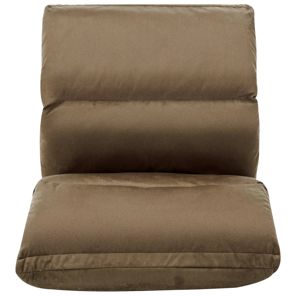 Sedia a Sdraio da Terra Pieghevole Grigio Talpa in Microfibra cod mxl 71343