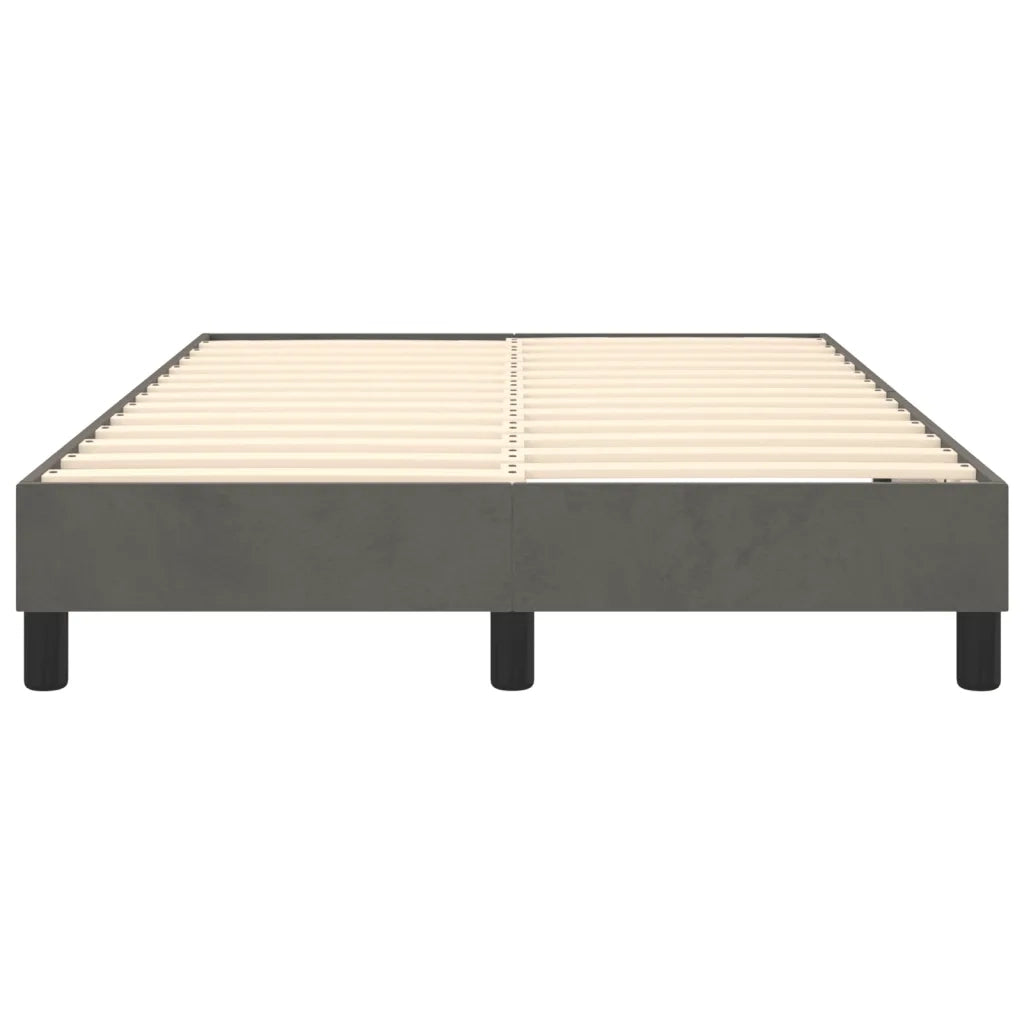 Struttura Letto a Rete a Molle Grigio Scuro 120x200 cm Velluto 3120761