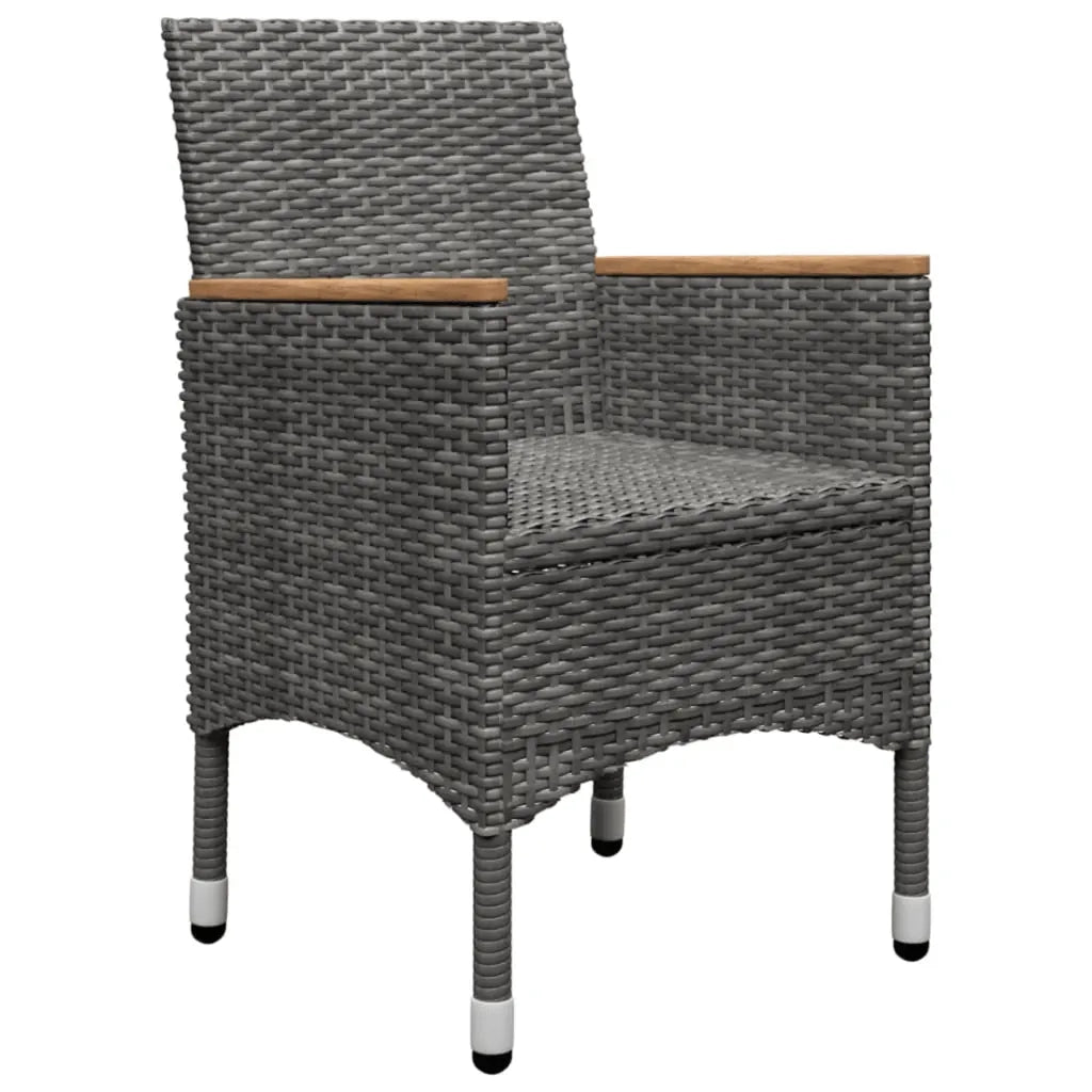 Set Mobili da Pranzo per Giardino 5 pz Grigio cod mxl 69231