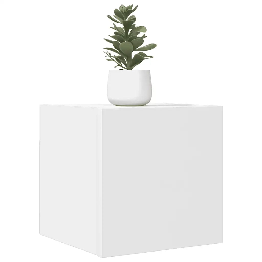 Mobile Porta TV a Parete-Mobile per TV-Credenza TV Bianco 30,5x30x30 cm