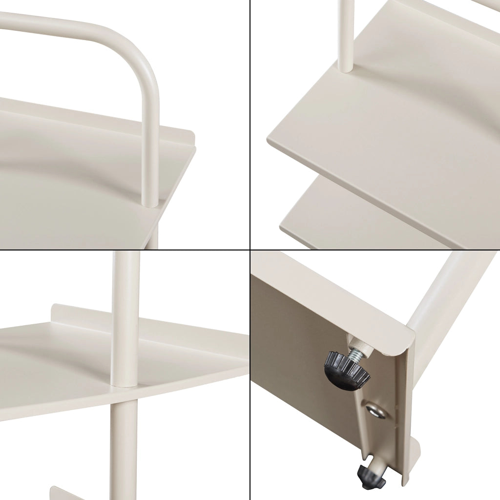 Scaffale Portascarpe Poytya Scarpiera a 4 Livelli 96 x 34 x 32 cm - Color Champagne [en.casa]