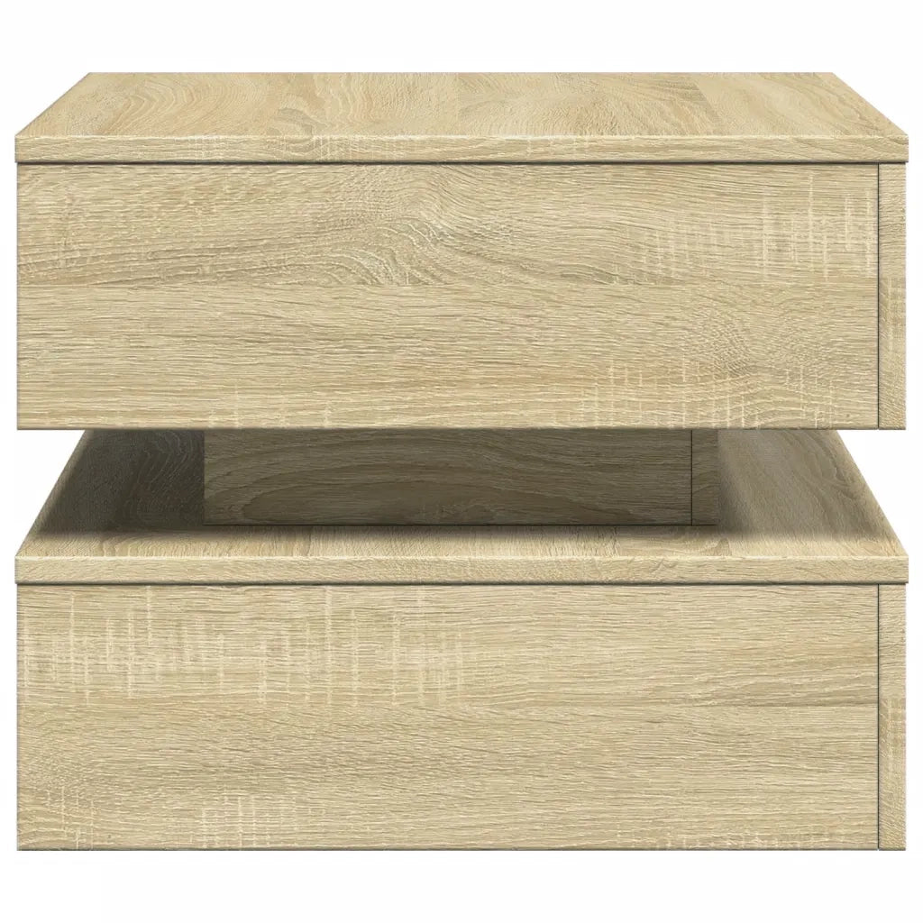 Tavolino da Salotto Gambe in Metallo Rovere Sonoma 50x50x40 cm 839856