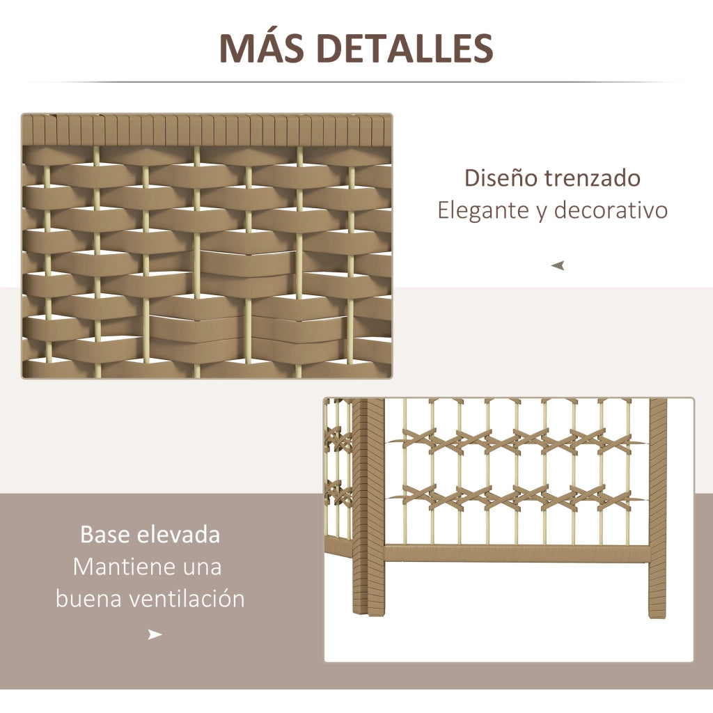 Biombo Pieghevole ¨C Zephmum ¨C 6 Pannelli 160x170cm Naturale