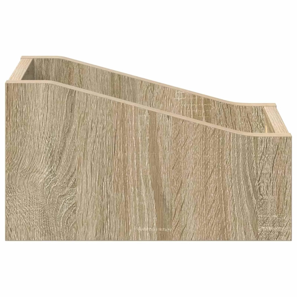 Scatola per dischi LP 2 pz Rovere Sonoma 18 x 32 x 18 cm 8012799
