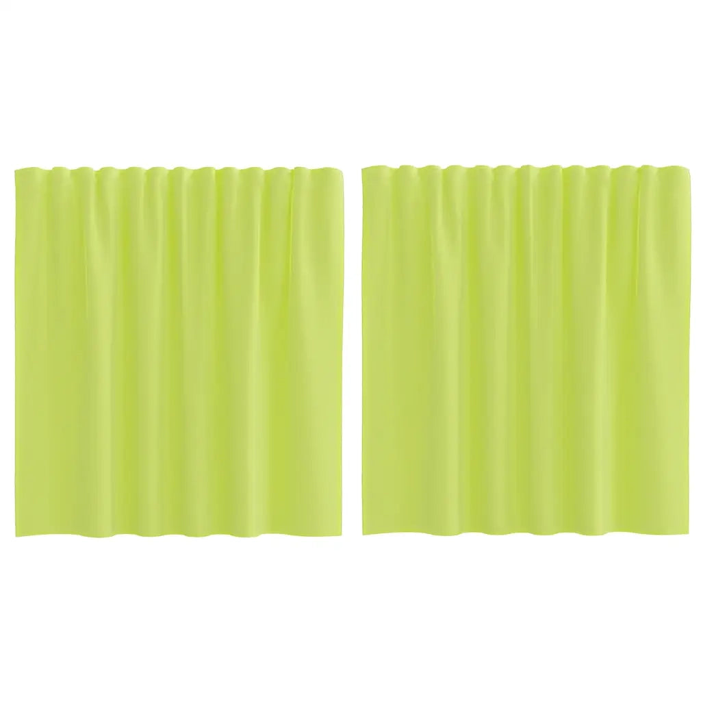Tende in Voile con Tasche per Aste 2 pz Verde Mela 4102161
