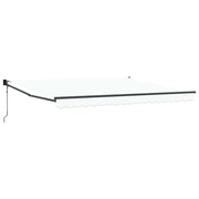 Tenda da Sole | Tenda Retrattile Bianco 400 ¡Á 300 cm Poliestere e Alluminio