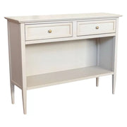 Madia credenza 2 cassetti 1 vano a giorno legno shabby grigio anticato 110x35x83 - Mobili 2G