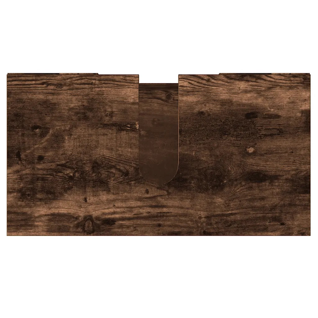 Armadietto Bagno Rovere Fumo 60x32x53,5 cm in Legno Multistrato 826372