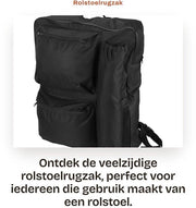 Borsa per Sedie a Rotelle - Impermeabile - Tasabile per Magazzinaggio - Materiale Sostenibile - Fissaggio Regolabile - Adatto per Sedie a Rotelle Standard - Dimensioni 40x14x48 cm - Borsa per Magazzinaggio per Sedie a Rotelle