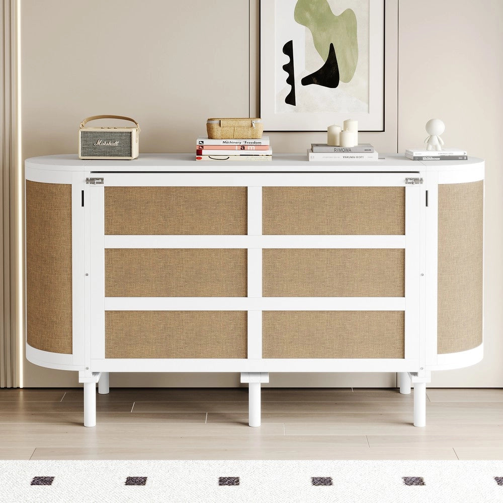 Letto a Scomparsa Verticale con Rete a Doghe e Vani ¨C MINIMAL ¨C Bianco 140x200