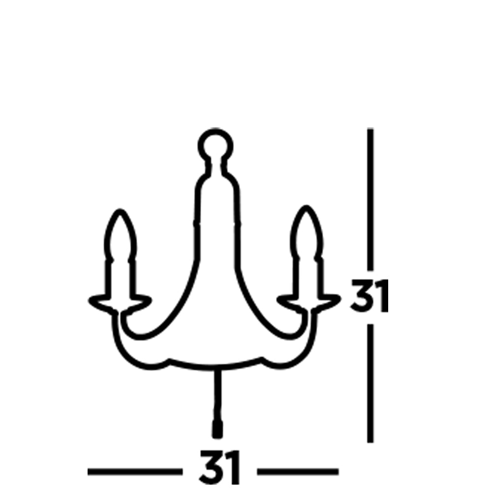 Applique Industrial-Nordico Maypole Acciaio Nero 2 Luci E14
