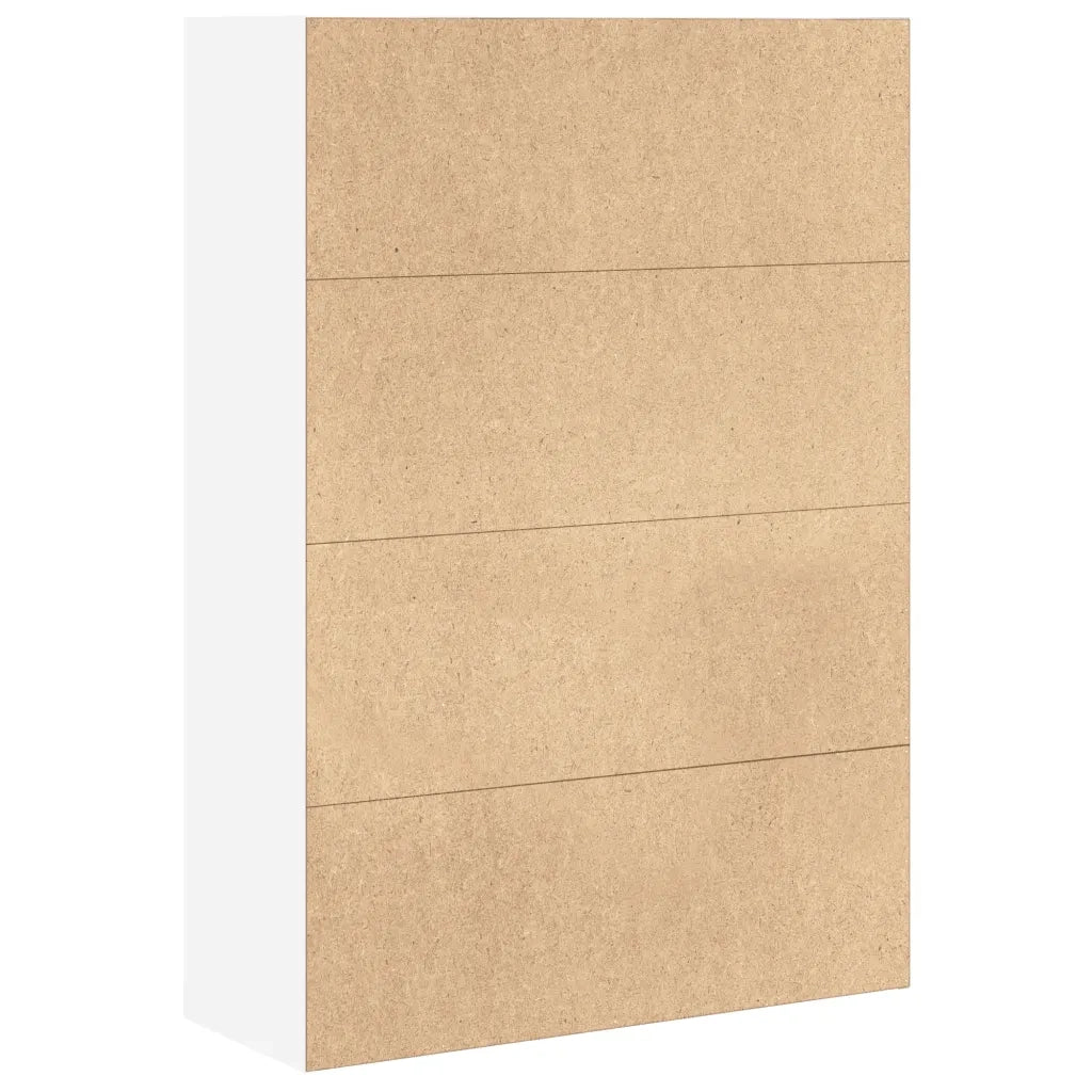 Libreria-Scaffale per Libri-Mobile di Stoccaggio Bianca 80x30x114 cm in Legno Multistrato