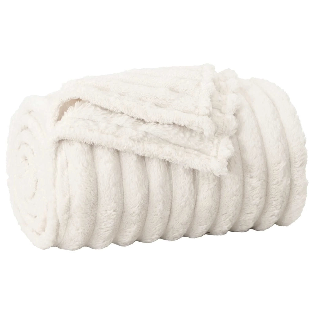 Coperta Crema 200 x 150 cm Panno