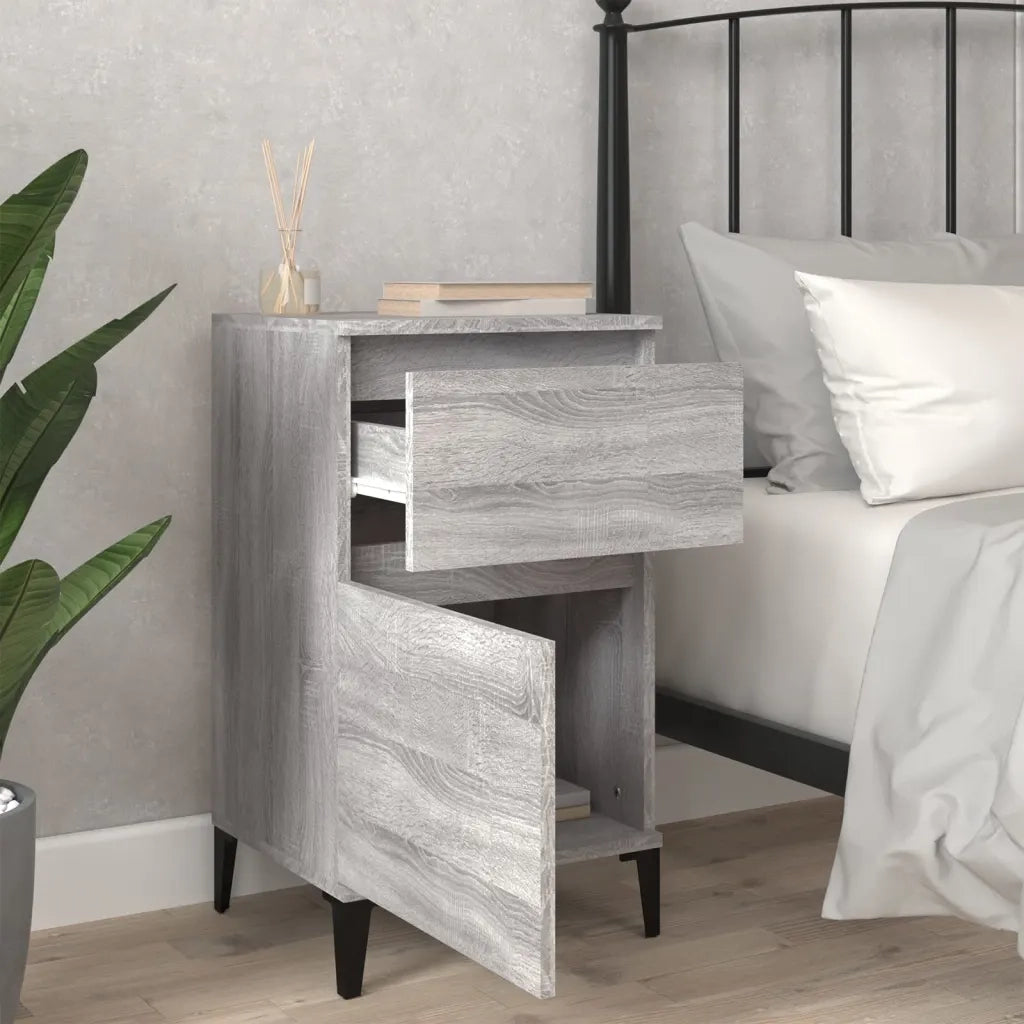 Comodino Grigio Sonoma 40x35x70 cmcod mxl 103319