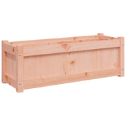 Fioriera rialzata per piante e fiori terrazza giardino 90 x 31 x 31 cm abete Douglas massiccio marrone 02_0037966