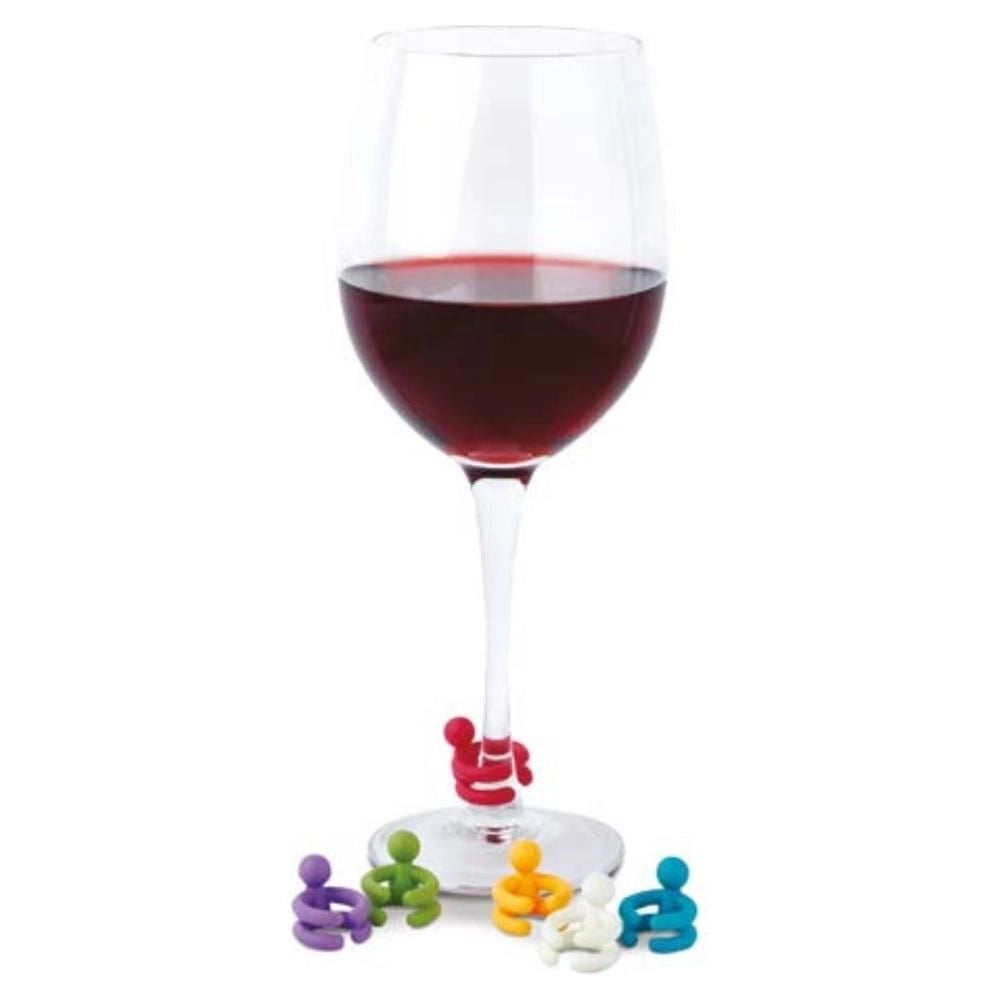 Ghidini Cipriano Set Segna Bicchieri per Calici Colori Assortiti