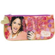 Trade Shop - Bustina Portapenne Porta Penne Violetta Disney Astuccio Con Zip 23x11cm -