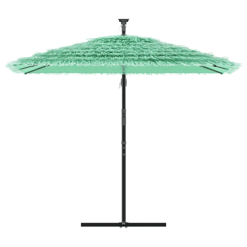 vidaXL Ombrellone Giardino con Palo in Acciaio Verde 246x246x230 cm