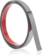 Decorazione a strisce metalliche per bordi di piastrelle adesiva a secco nera 5m x 1cm