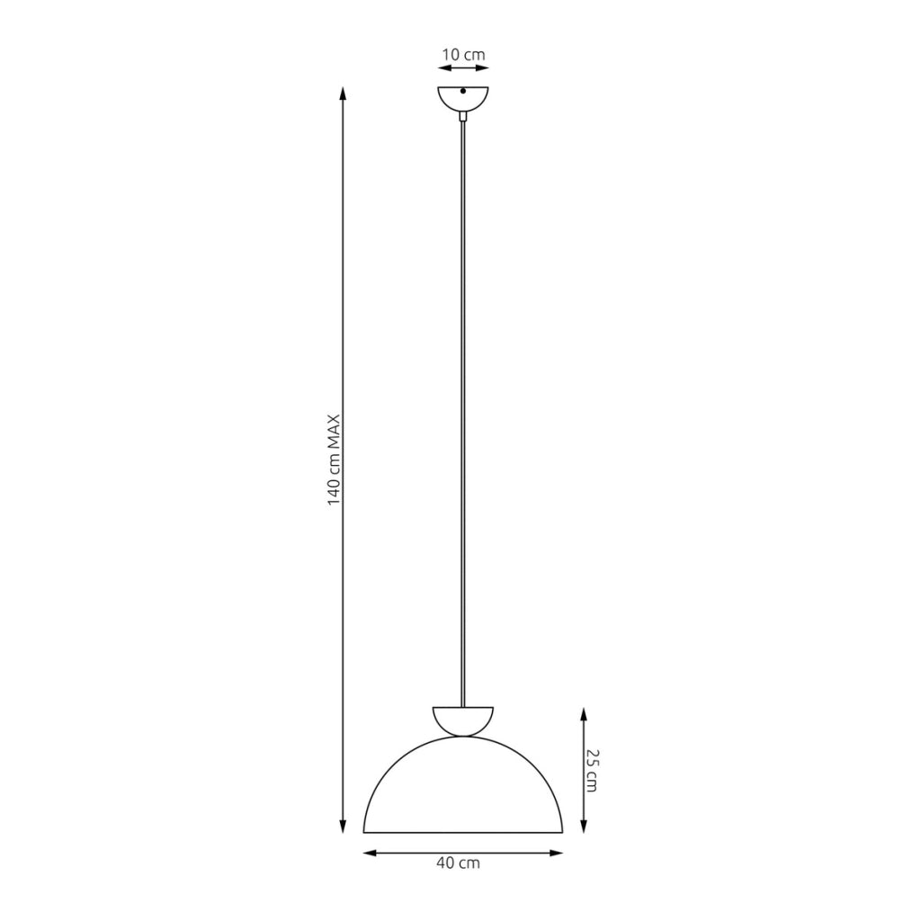 Lampada a sospensione Lunaro in acciaio nero opaco