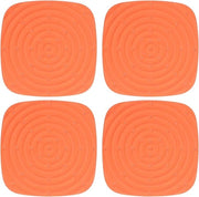 Pavimento di nidificazione per polli 4 pezzi - 30x30cm impermeabile - arancione - accessori per volatili
