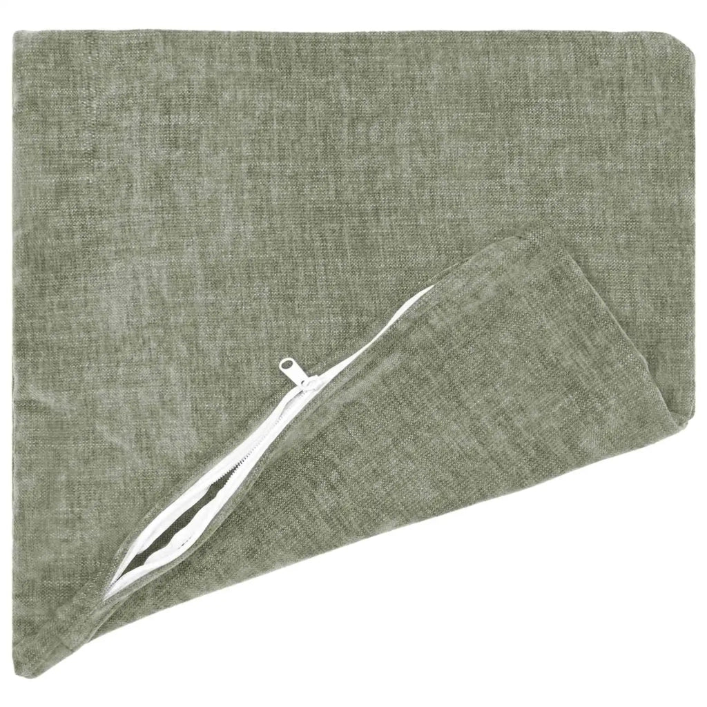 Federa 6 pcs HEERLEN Verde 35 x 35 cm Tessuto Chenille 908120