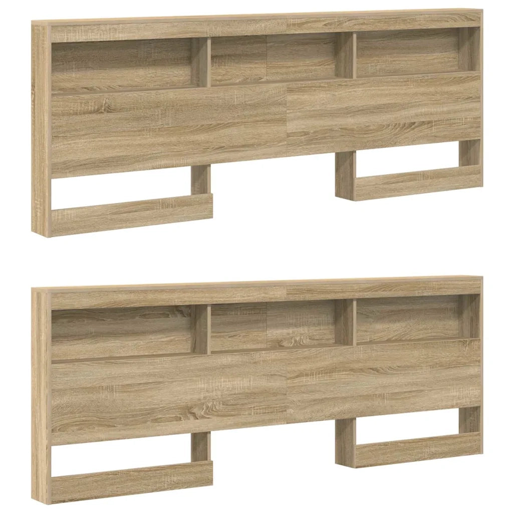 vidaXL Testata contenitore rovere sonoma 180 cm Legno multistrato