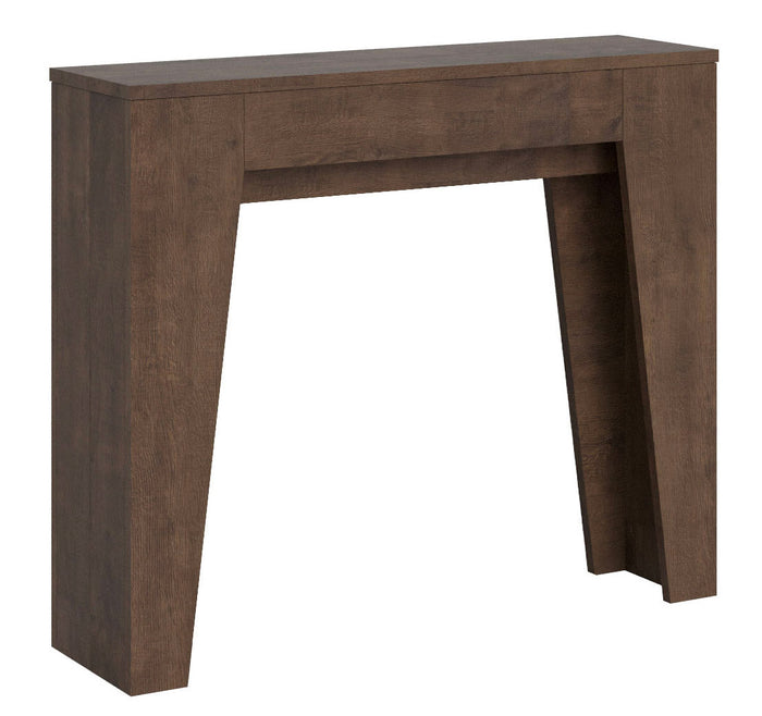 Consolle Allungabile 90x25/181 cm Pannelli in Nobilitato Narrow Noce