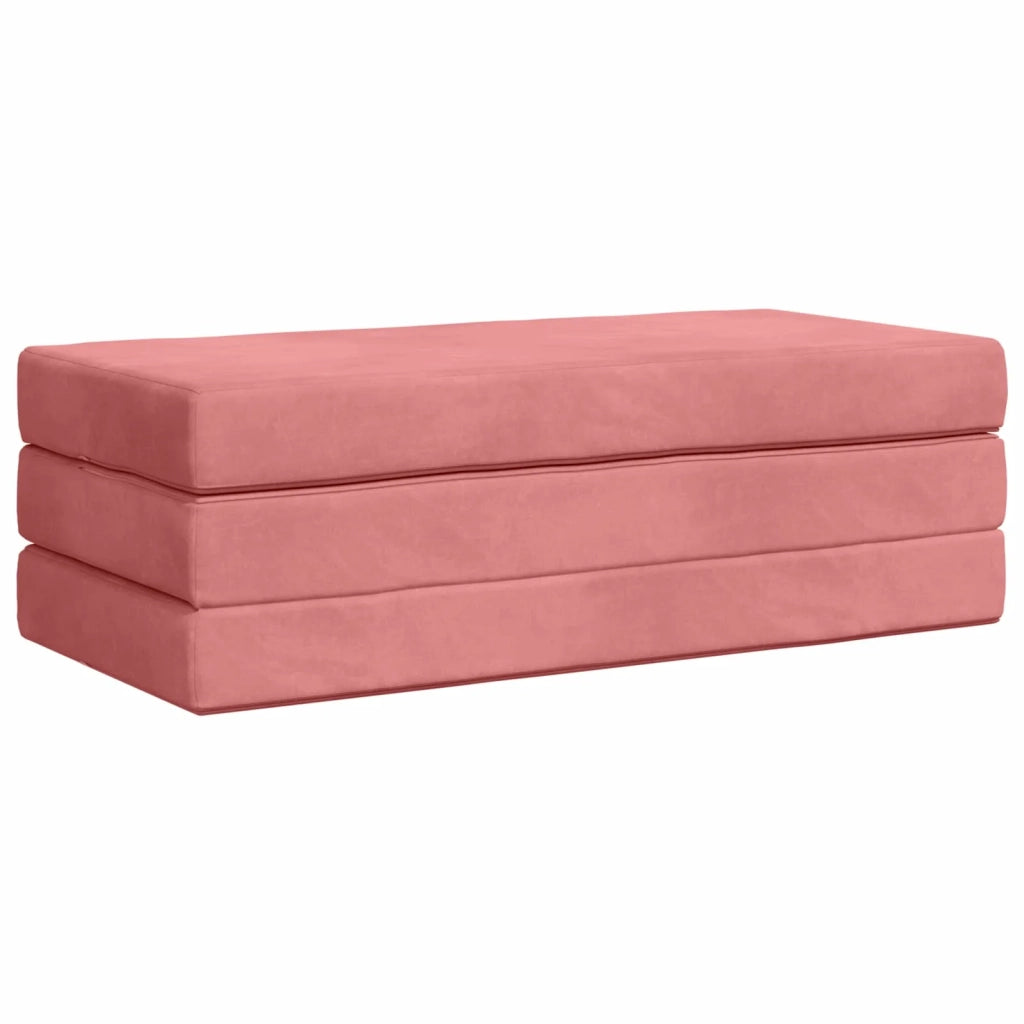 Divano Letto Pieghevole 120 x 67 x 45 cm Rosa