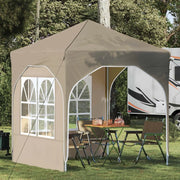 Tenda per feste a pop-up 192 x 192 x 245 cm Crema 42019823