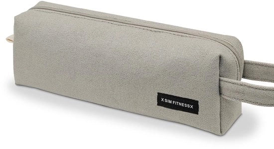 Etui per penna e matita per ragazze adolescenti etui per penna e matita per scuola e ufficio (grigio chiaro)