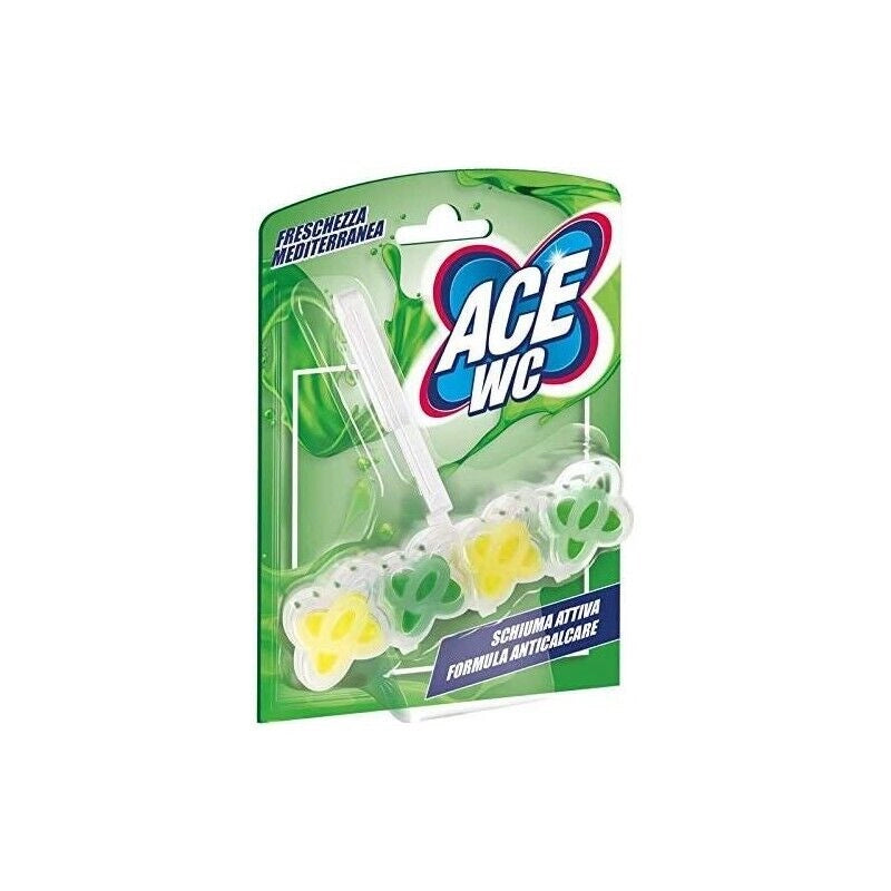 ACE TAVOLETTA PER WC CON CANDEGGINA E SCHIUMA ATTIVA FRESCHEZZA MEDITERRANEA