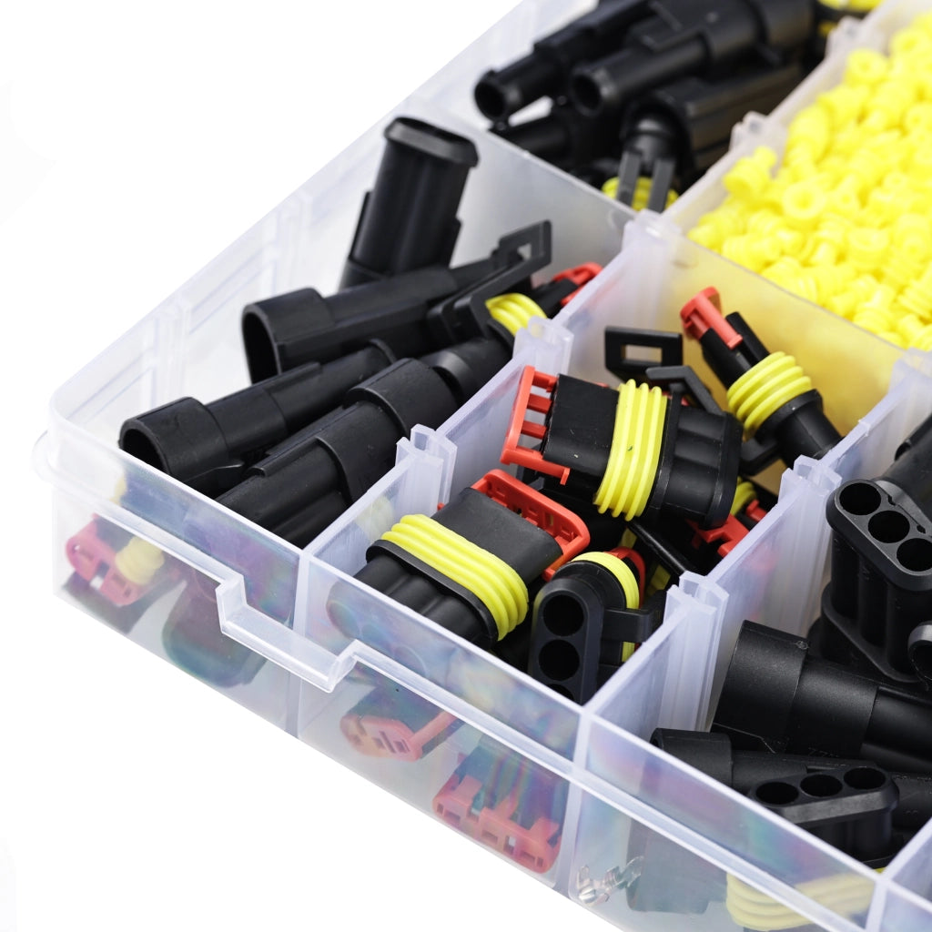 Set di Connettori Elettrici Ermetici – 1004 Pezzi | Alta Qualità, IP67, Poliamide 6.6