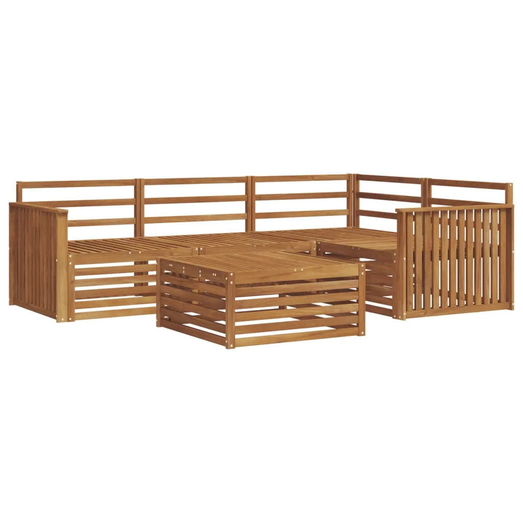 Set di divani da esterno 5 pcs Naturale